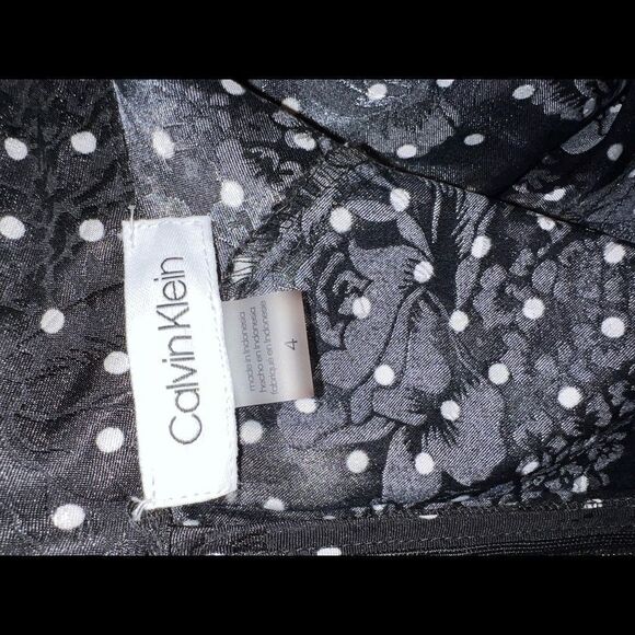 Calvin Klein Neck Bow Polka Dot Dress size 4 - Picture 9 of 9